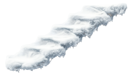 Icy Stairs on Transparent Background