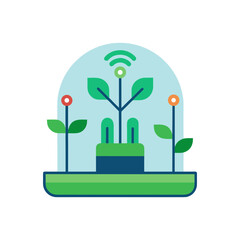 Smart greenhouse technology for sustainable agriculture and plant growth