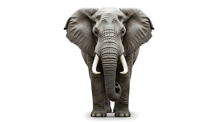 elephant statue isolated on white