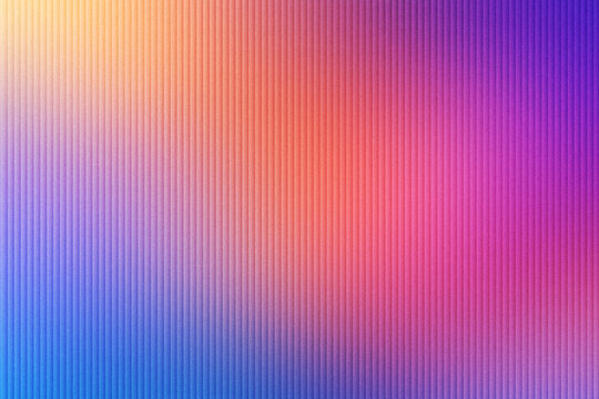 Vertical ribbed texture with a gradient of blue orange pink and purple creating a vibrant backdrop