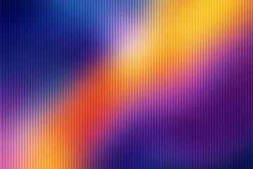 Abstract background with vertical lines and a gradient of blue orange yellow and purple hues