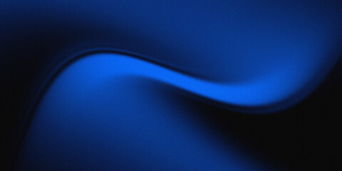Blue and black gradient smooth background with wave pattern