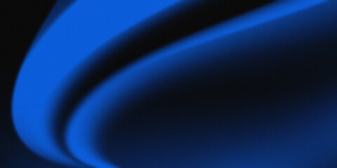 Blue and black gradient smooth background with wave pattern