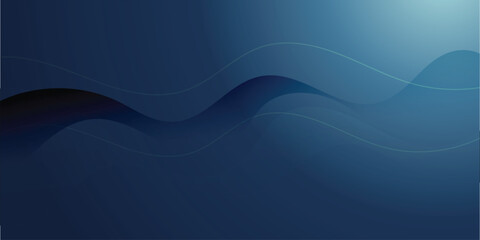 Abstract Shapes navy blue gradient background