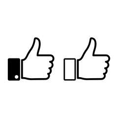 Thumbs up icon set