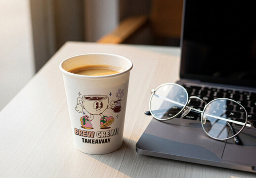 Takeaway Coffee Cup Mockup
