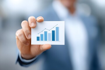 Executive explaining graph chart in charity, businessperson, cooperation