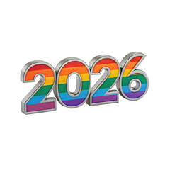 Pride 2026 celebration with rainbow colors