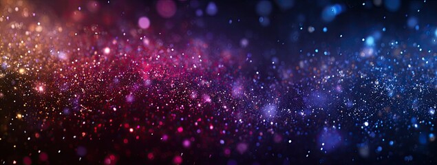 Fototapeta premium Abstract vibrant blurred background with sparkling particles