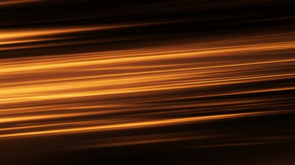 Horizontal lines in warm hues create dynamic motion effect on black. Plays with light and speed, evoking sense of energy and movement. Minimalist abstract composition. Neural network AI generated