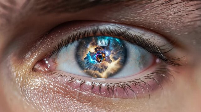 This captivating exploration reveals the mesmerizing colors and patterns within human eyes. Each eye showcases a unique cosmic landscape, blending creativity and emotion.
