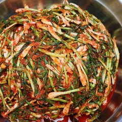 Korean kimchi at Gwangjang Market, Seoul
