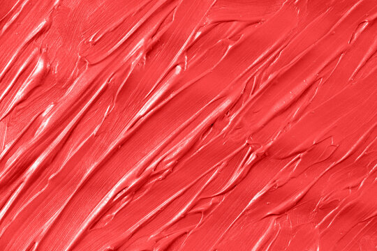 Abstract Red Impasto Paint Strokes Illustration