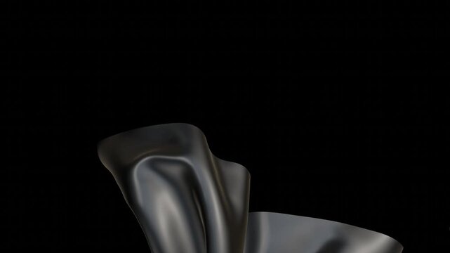 Silk Cloth Reveal - Alpha Channel 4K. The fabric falls off the screen, revealing the display