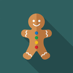 gingerbread man isolated on white