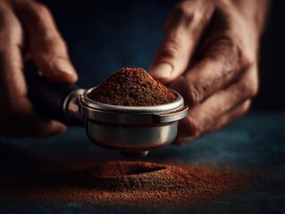Crafting the perfect espresso barista techniques coffee shop photography dim lighting close-up artistry