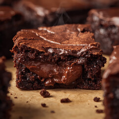chocolate brownie with chocolate