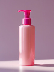 pink soap bottle