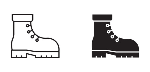 boot icon set, vector illustration .