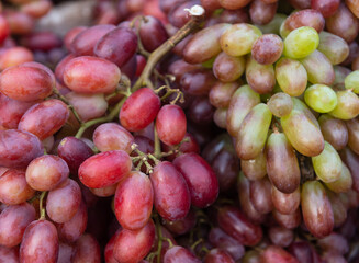 Sweet grapes sold in the market