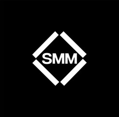 SMM set ,SMM logo. S M M design. White SMM letter. SMM, S M M letter logo design. Initial letter SMM letter logo set, linked circle uppercase monogram logo. S M M letter logo vector design.	
