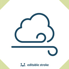 Wind Icon - Windy, Weather, Cloud, Cloudy