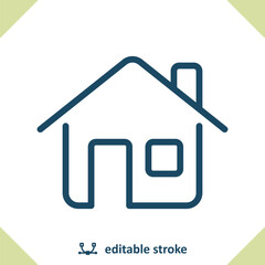 House Icon. Home, Building, Real Estate