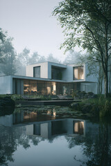 Obraz premium Comprehensive Guide to Modrn House Architecture Desins: Inspiring Ideas for Yor Dream Home with Unique Syles