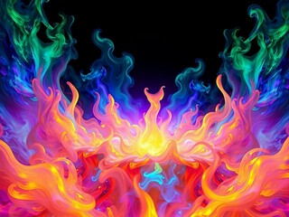Fototapeta premium abstract fire background