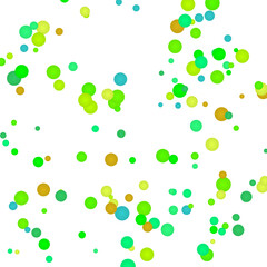 Abstract Green and Yellow Spheres on White Background Creative Graphic Design Illustration