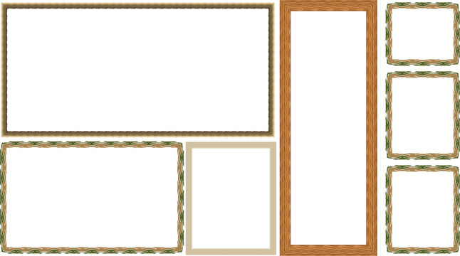 set of wooden creative photo frames 2026