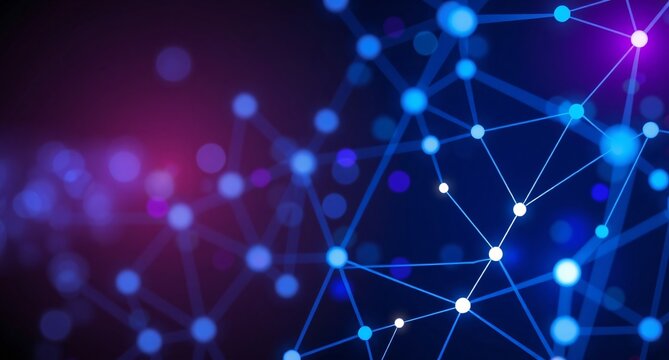 Abstract polygonal space low poly dark background with connecting dots and lines. Connection structure. 3d rendering