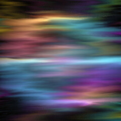 Abstract Blurred and Luminous Background: Horizontal Bands of Neon Colors