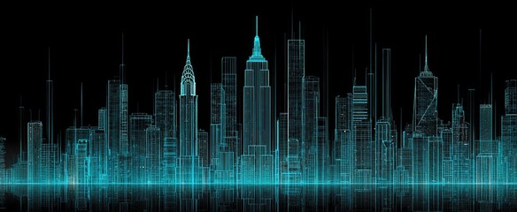 Digital Skyline of a City