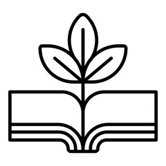 Environmental Education Icon. Vector Line Icon