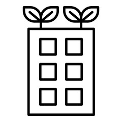 Urban Farming Icon. Vector Line Icon