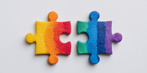 Obraz premium Vibrant Mosaic of Luminous Fragments: A Captivating Minimalist Conceptual Exploration of Chromatic Harmony