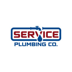 Plumbing Service Logo Template, Water Service Logo