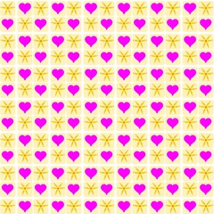 seamless floral and love pattern