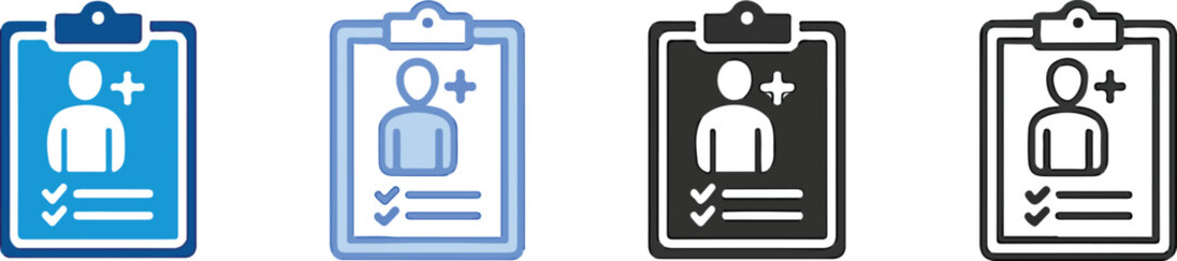 Flat design Course Enrollment Icon Set Multiple Style Collection. Education, registration, and learning management vector symbols for school and online platform design.