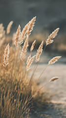 秋風にそよぐ黄金の草原