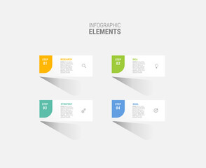 Steps infographic design