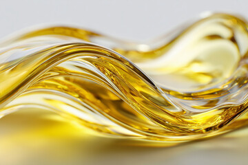 Golden Abstract Fluid Waves. Abstract golden fluid wave suitable for creative designs and elegant backgrounds.