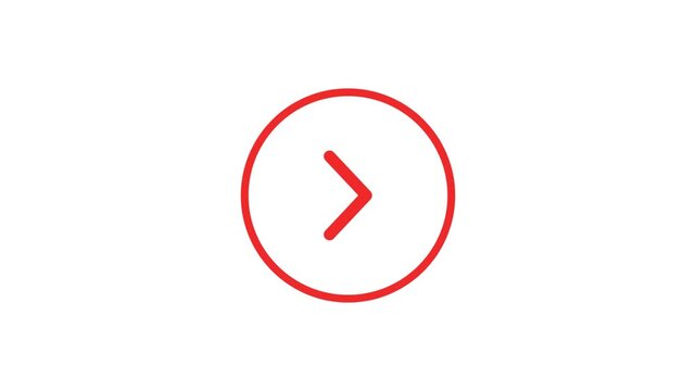Simple blue circular icon with an arrow pointing right, used for web navigation and user interface design