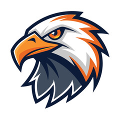 Fototapeta premium Modern Aggressive Eagle Head Logo Mascot Vector Graphic Illustration