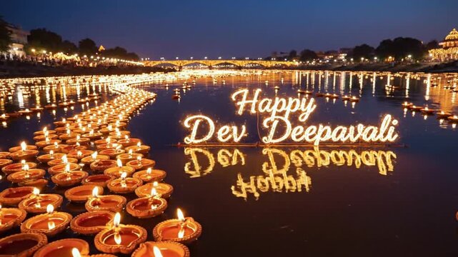 dev deepavali celebration river lights festival evening