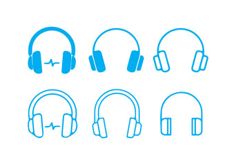 Headphone icon set. Customer support web and mobile app. headphone sign. Headphone music icon. deal for business, office, or remote work icon. vector illustration eps 10
