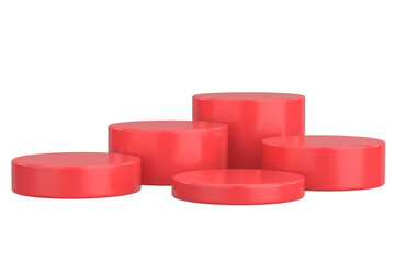 Modern Product Podium. 3D Backdrop. 3D illustration.