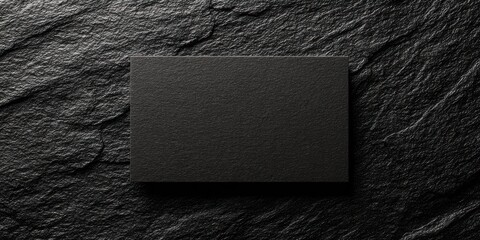 Elegant photo of dark textured background with a small black rectangular object.