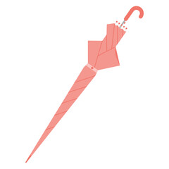 red umbrella vector illustration